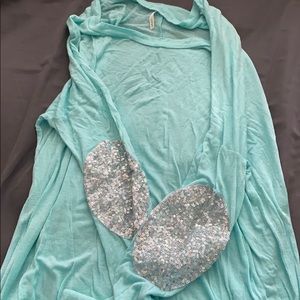 Teal long sleeve shirt